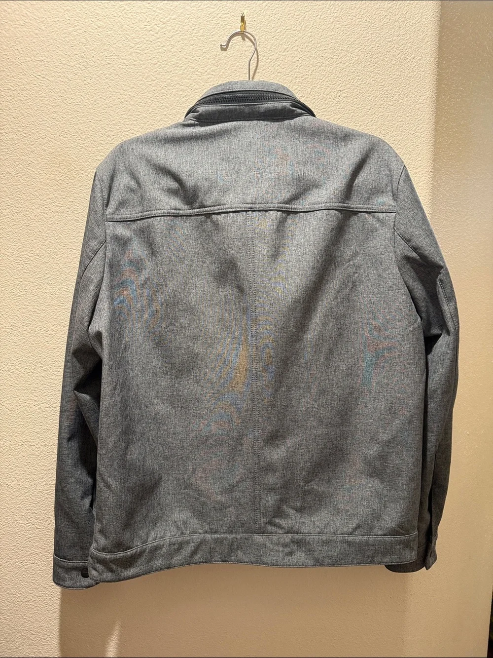 Levi's Gray Men's Lightweight Shirt Jacket with Stand Collar - Picture 4 of 4